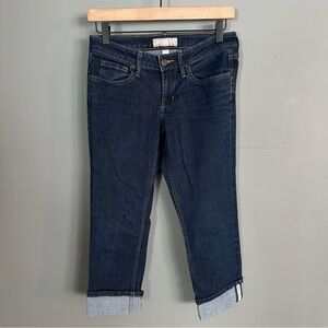 Banana Republic Cuffed Ankle‎ Capris | Dark Wash